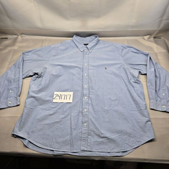 Polo Ralph Lauren Flesh Pony Oxford Long Sleeve Button Down Shirt 4xb‎ Men - Picture 8 of 8